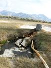 source water and water catching pipe (Alkali Lake)